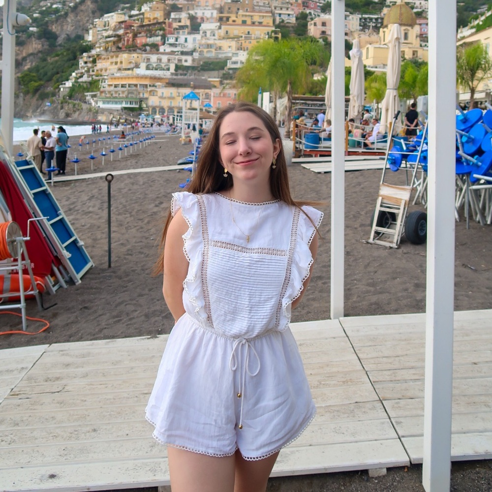 Sabo Skirt White Ruffled Jumpsuit
